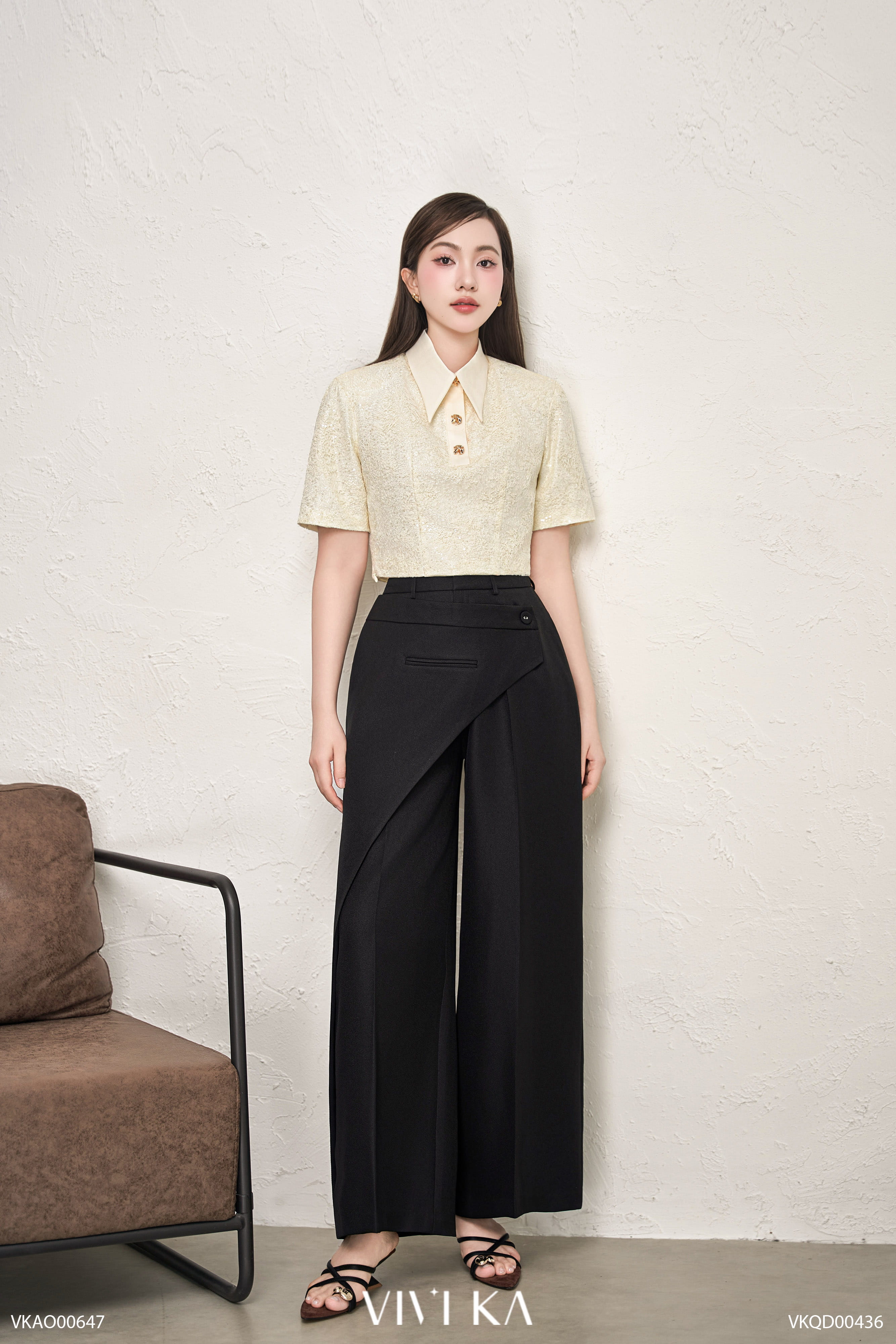 Quần dài Linda vạt chéo