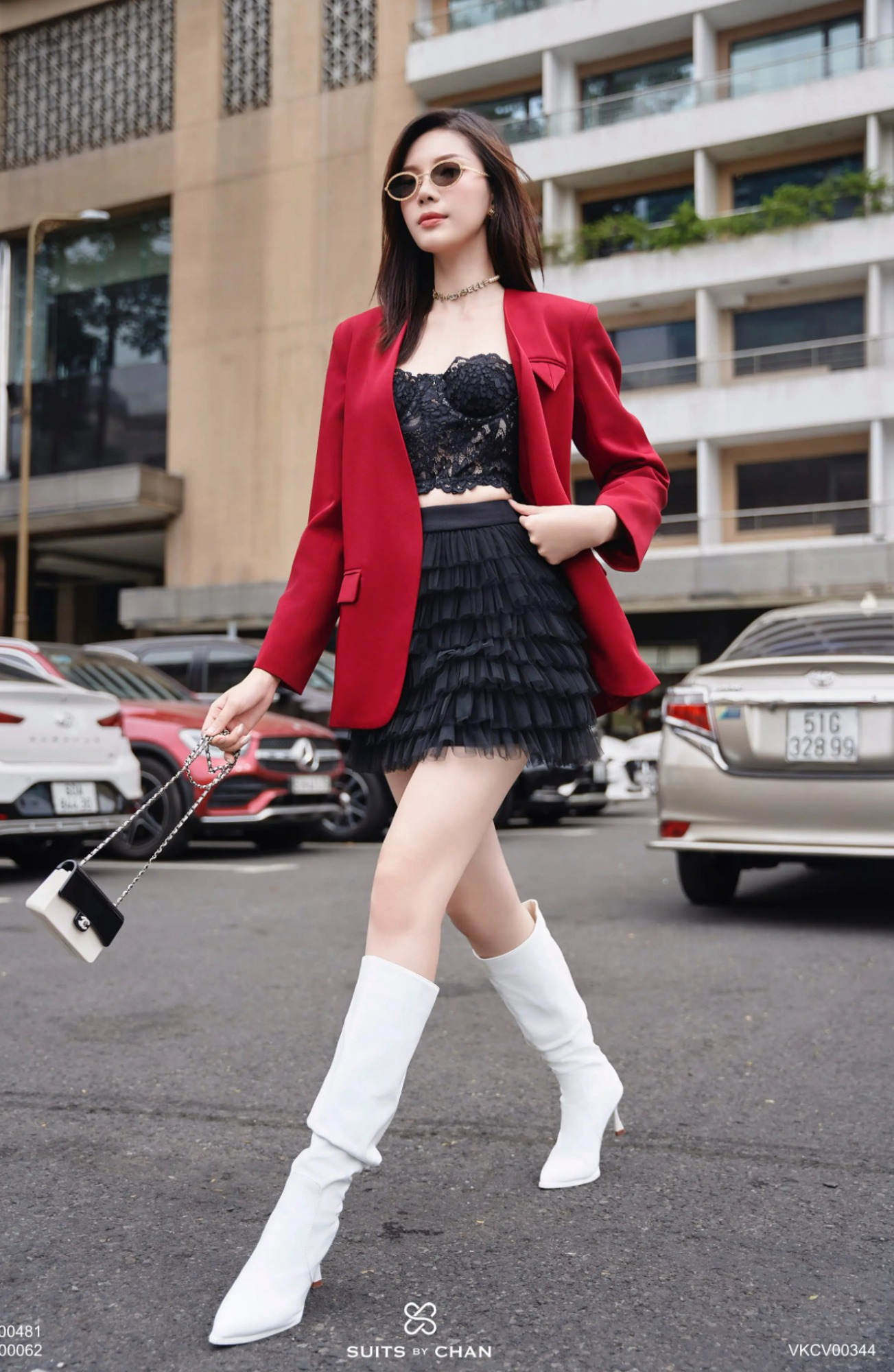Áo vest Roxy cổ V phối túi nắp