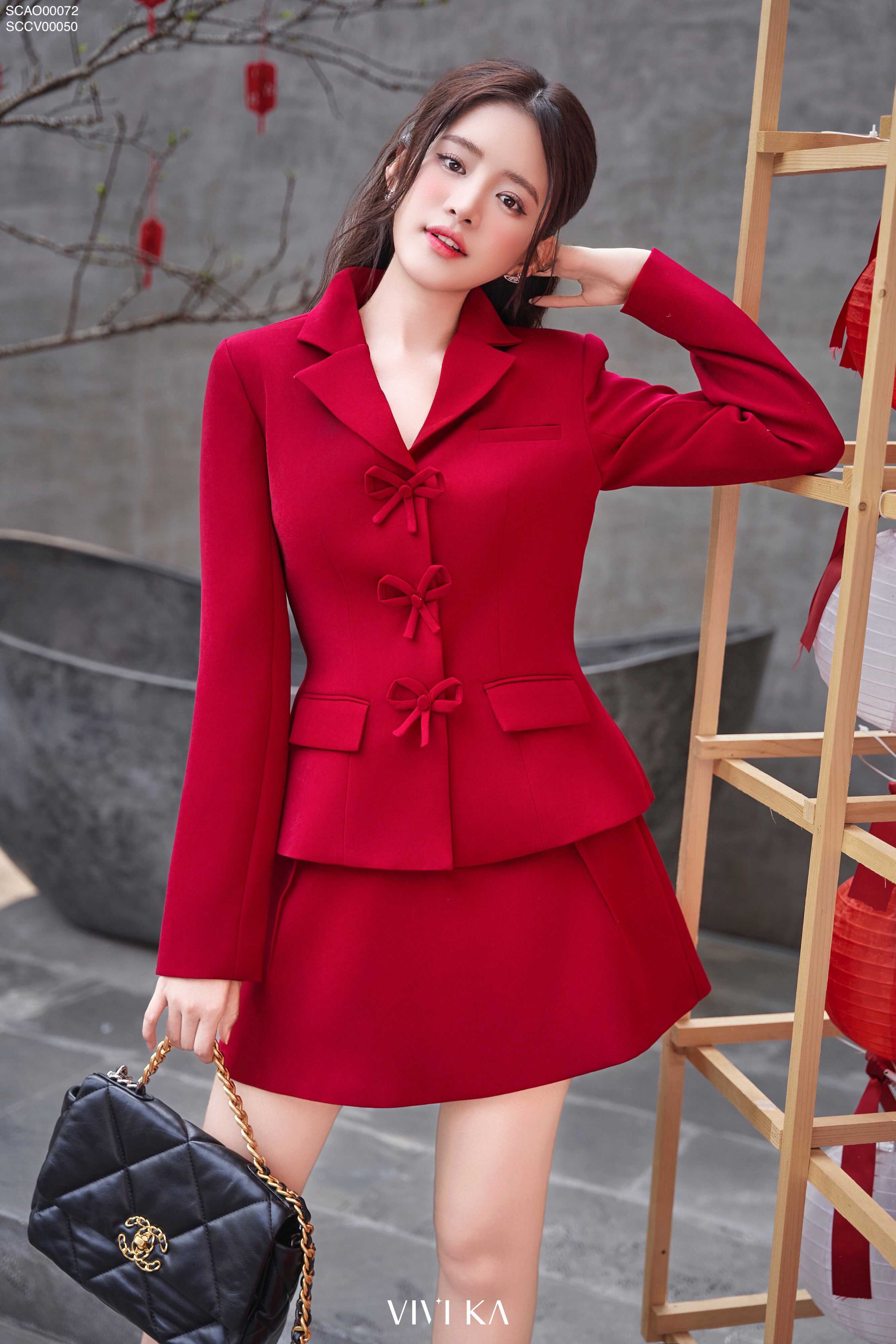 Áo vest Amentia phối nơ