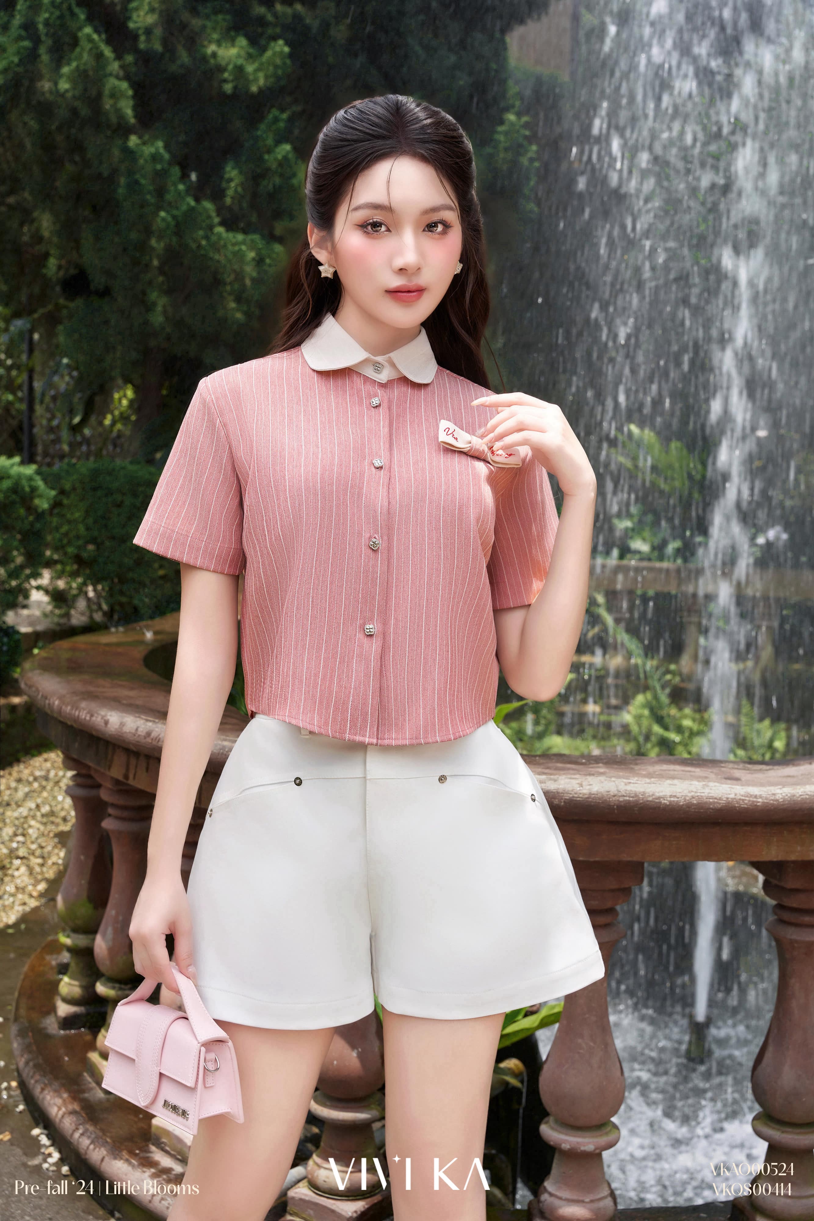 Áo sơ mi kết nơ Viviyoung