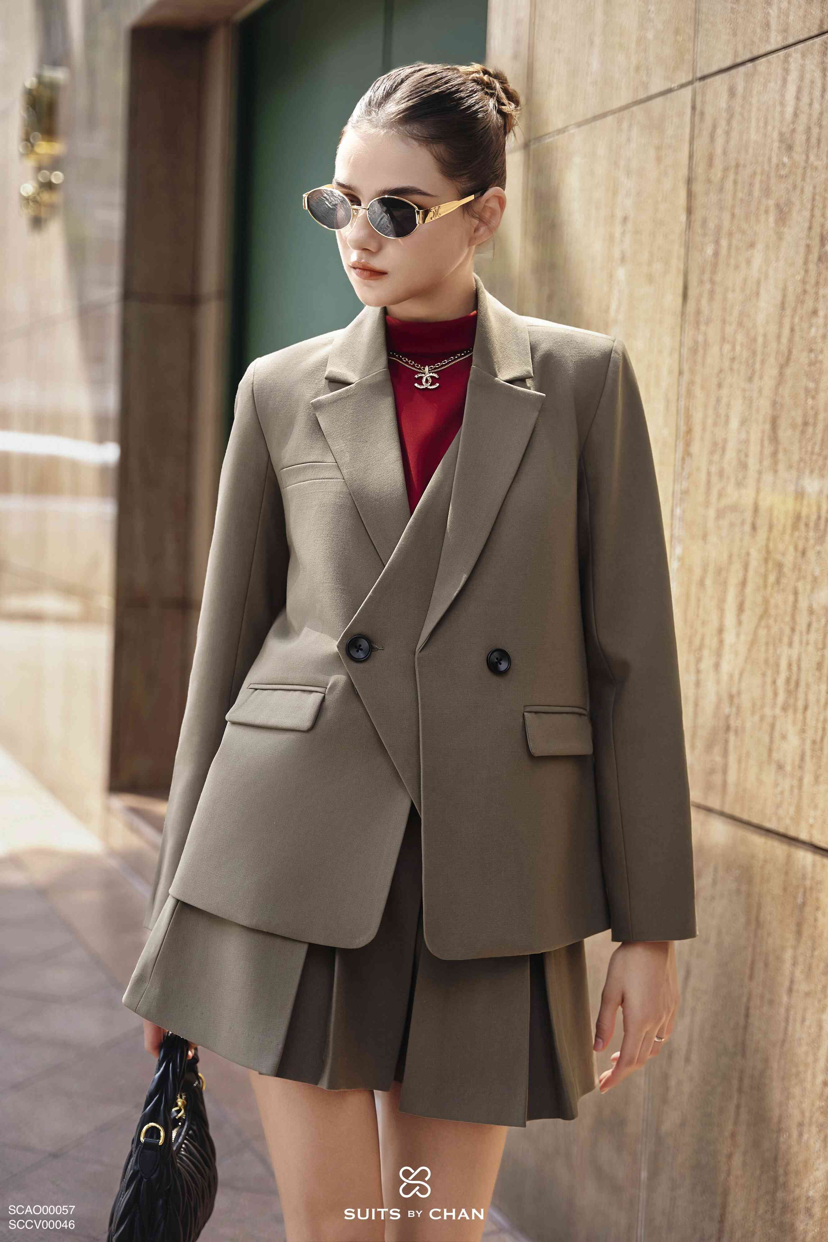 Áo vest Stella tà đắp xéo