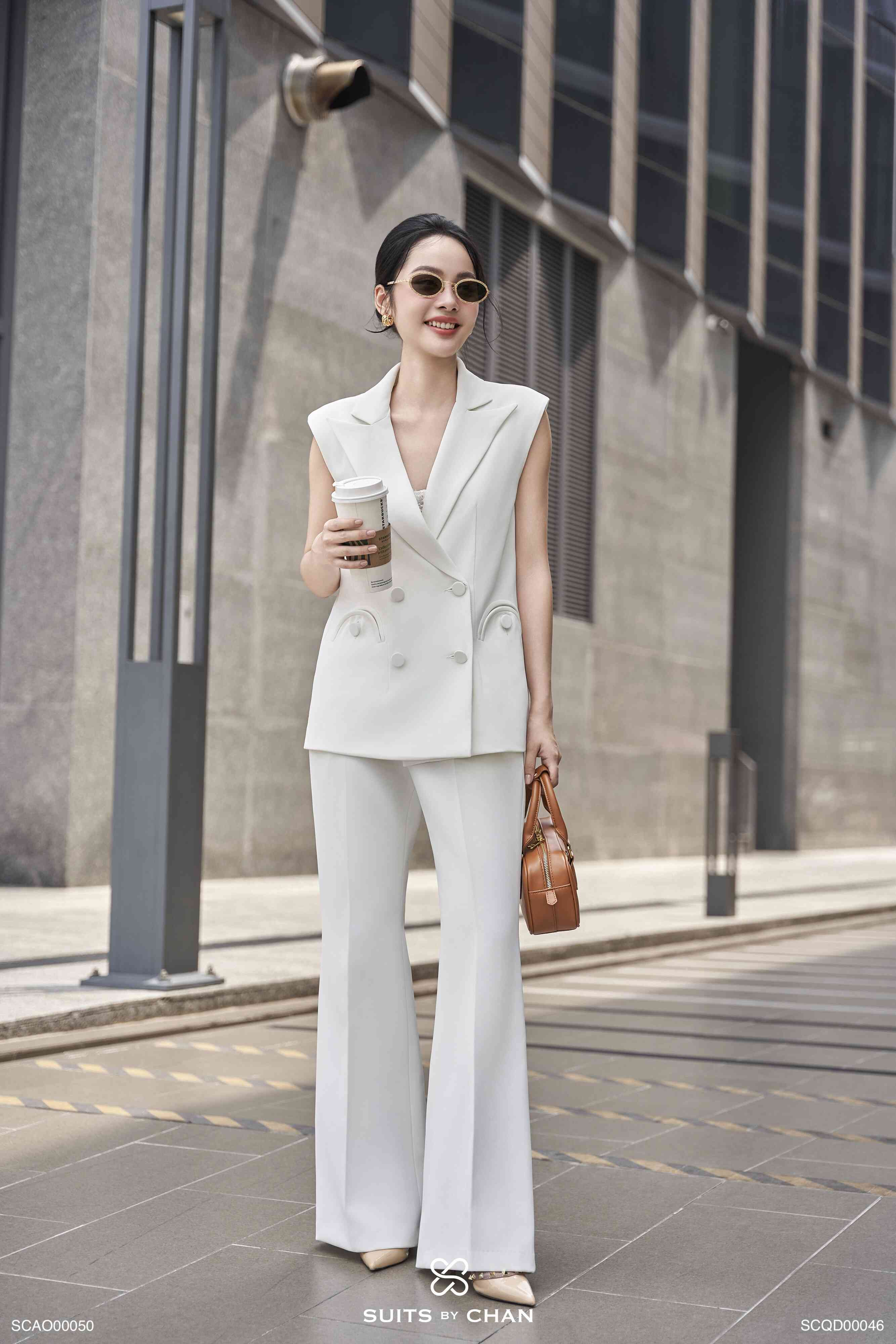 Áo Alva vest không tay phối túi