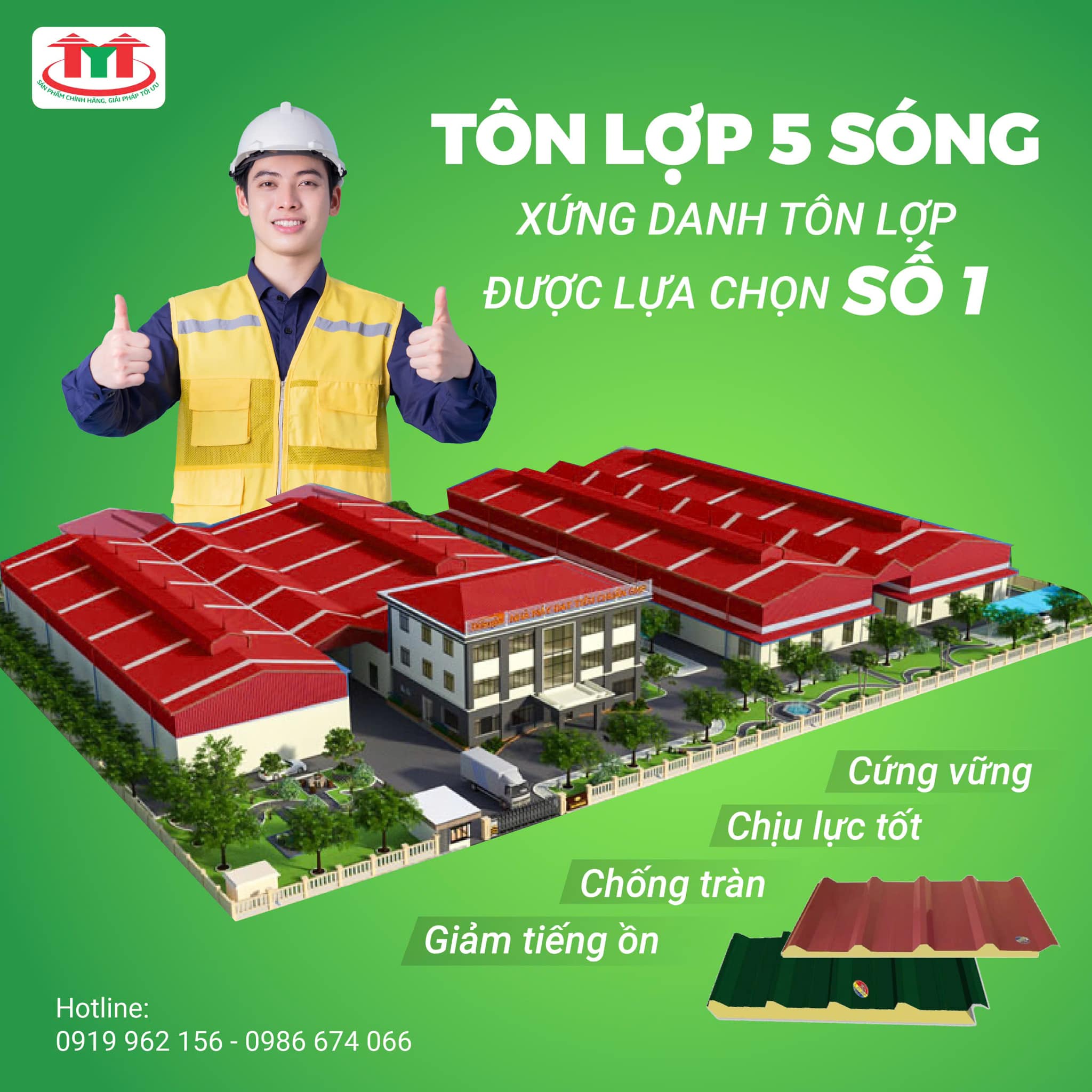 Tôn lợp 5 sóng - tôn lợp chất lượng, giá rẻ, bền bỉ với thời gian