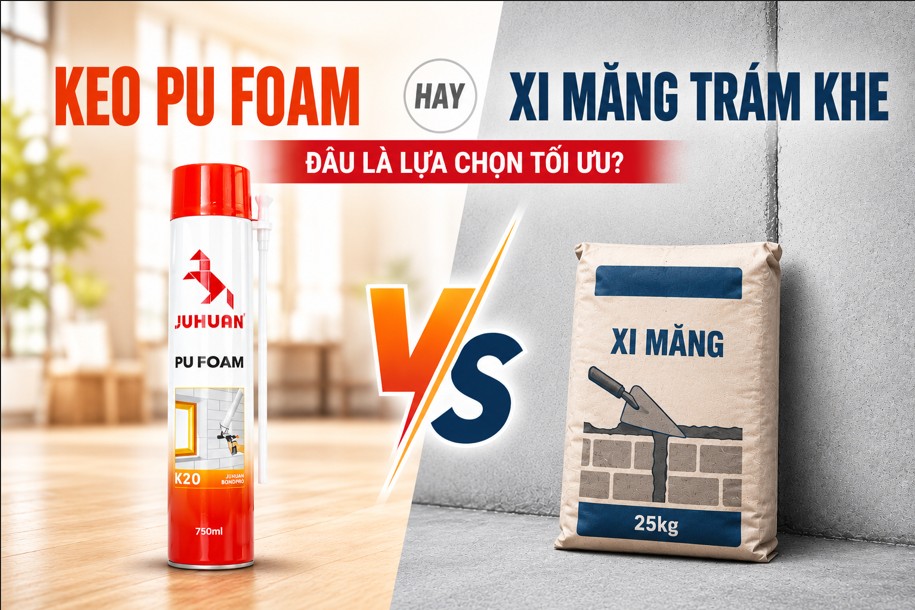 KEO BỌT PU FOAM HAY XI MĂNG TRÁM KHE - ĐÂU LÀ LỰA CHỌN TỐI ƯU?