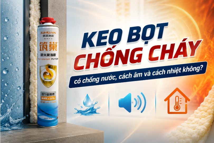 KEO BỌT CHỐNG CHÁY CÓ CHỐNG NƯỚC, CÁCH ÂM VÀ CÁCH NHIỆT KHÔNG?