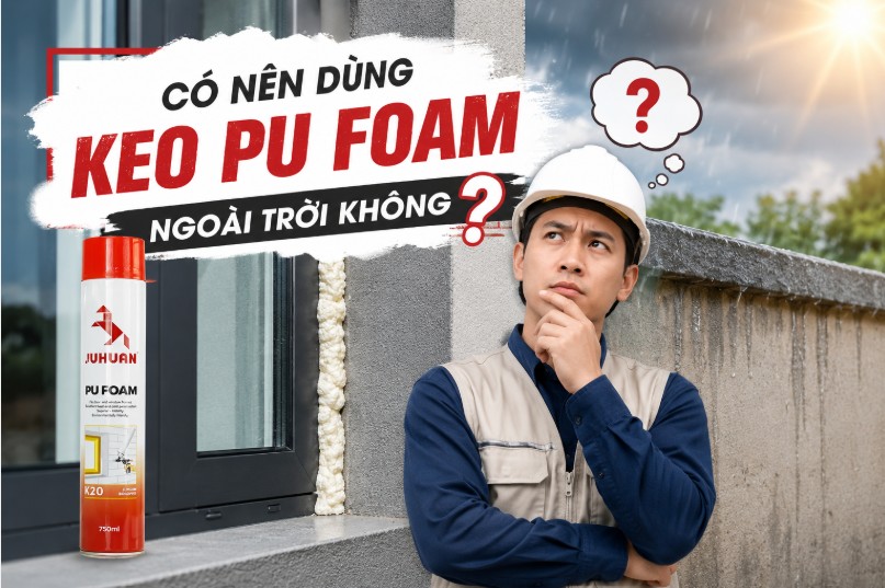 CÓ NÊN DÙNG KEO PU FOAM NGOÀI TRỜI?