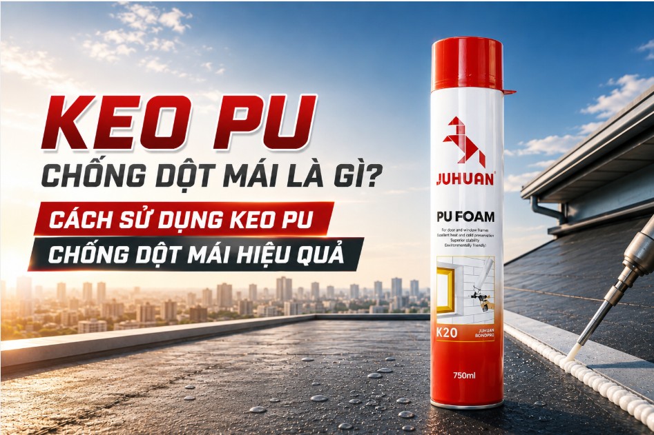 KEO PU CHỐNG DỘT MÁI LÀ GÌ? CÁCH SỬ DỤNG KEO PU CHỐNG DỘT MÁI HIỆU QUẢ