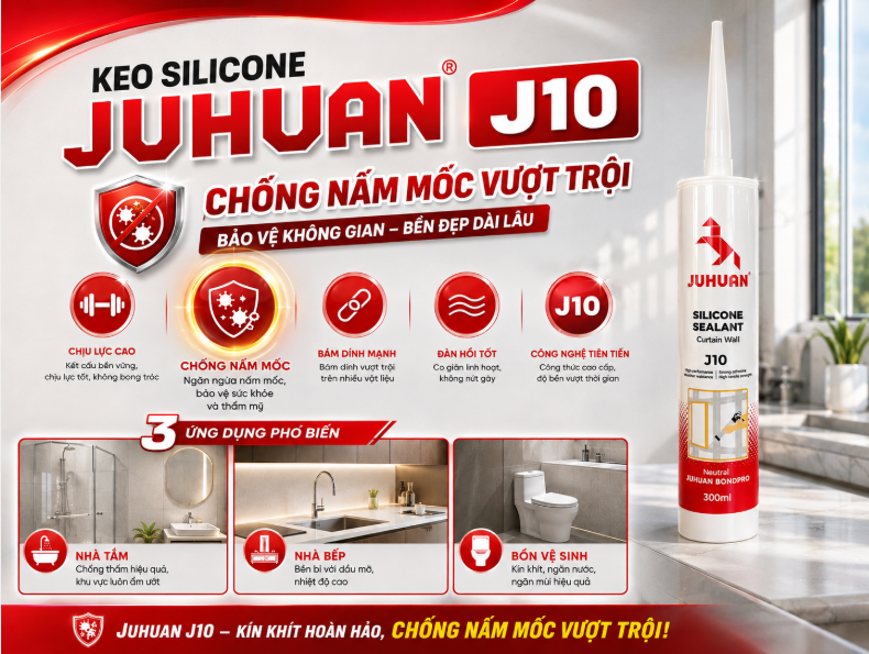 KEO SILICONE CHỐNG NẤM MỐC – GIẢI PHÁP BẢO VỆ CÁC KHU VỰC NHÀ BẾP, NHÀ TẮM