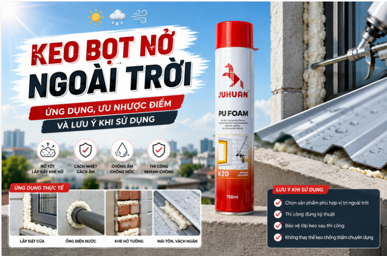 KEO BỌT NỞ NGOÀI TRỜI: ỨNG DỤNG, ƯU NHƯỢC ĐIỂM VÀ LƯU Ý KHI SỬ DỤNG
