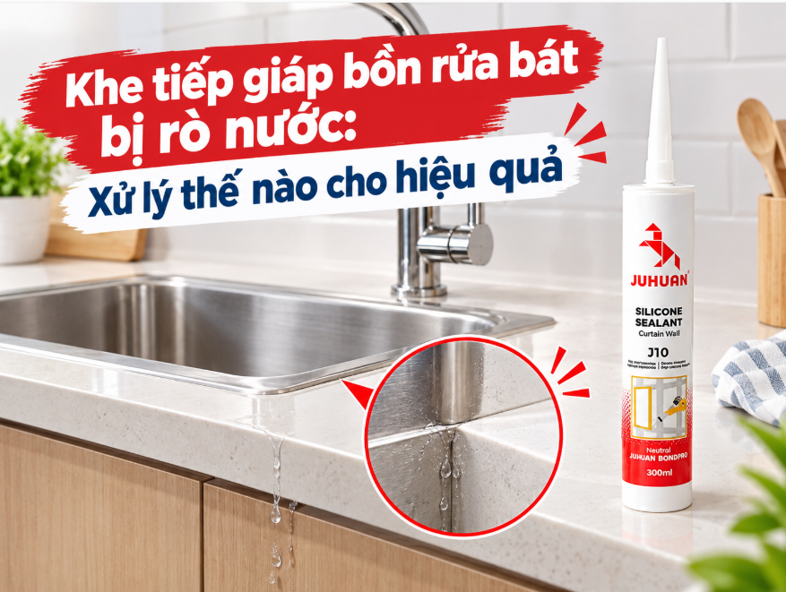 KHE TIẾP GIÁP BỒN RỬA BÁT BỊ RÒ NƯỚC: XỬ LÝ THẾ NÀO CHO HIỆU QUẢ?