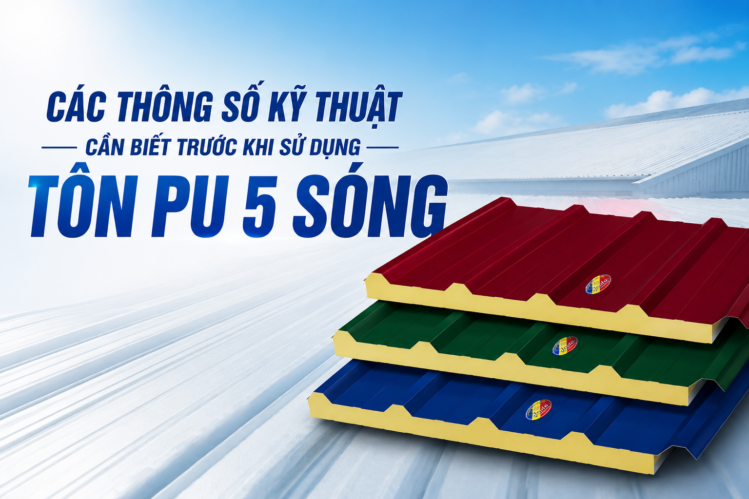 NHỮNG THÔNG SỐ KỸ THUẬT CẦN BIẾT TRƯỚC KHI SỬ DỤNG TÔN PU 5 SÓNG JAVTA
