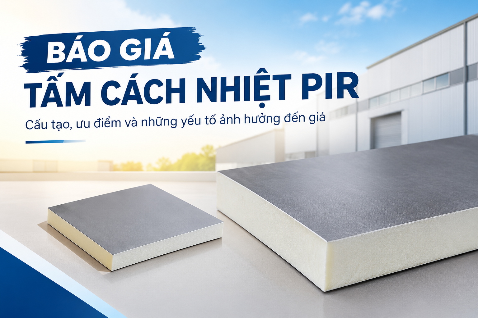 BÁO GIÁ TẤM CÁCH NHIỆT PIR: CẤU TẠO, ƯU ĐIỂM VÀ NHỮNG YẾU TỐ ẢNH HƯỞNG ĐẾN GIÁ