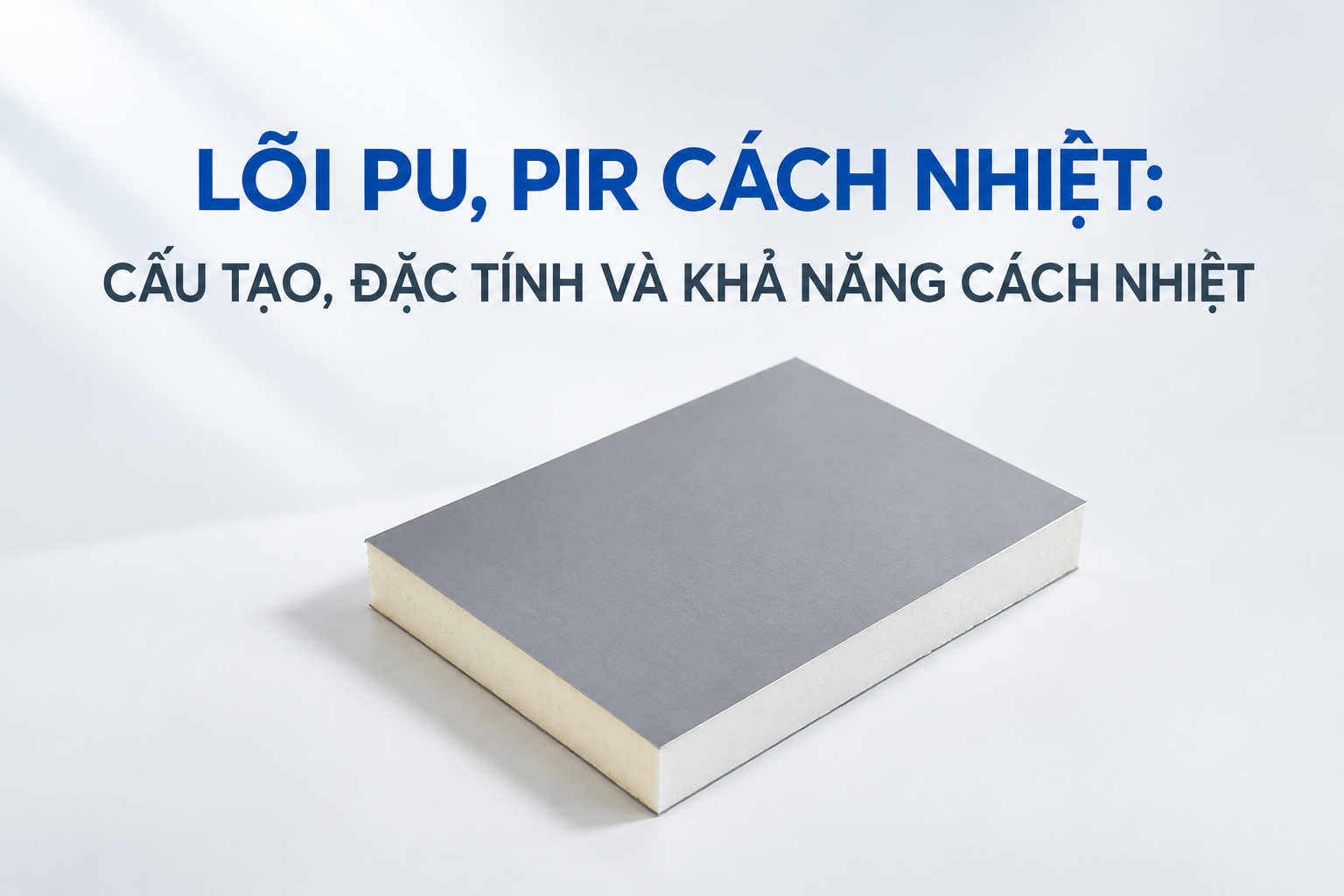 LÕI PU, PIR CÁCH NHIỆT: CẤU TẠO, ĐẶC TÍNH VÀ KHẢ NĂNG CÁCH NHIỆT