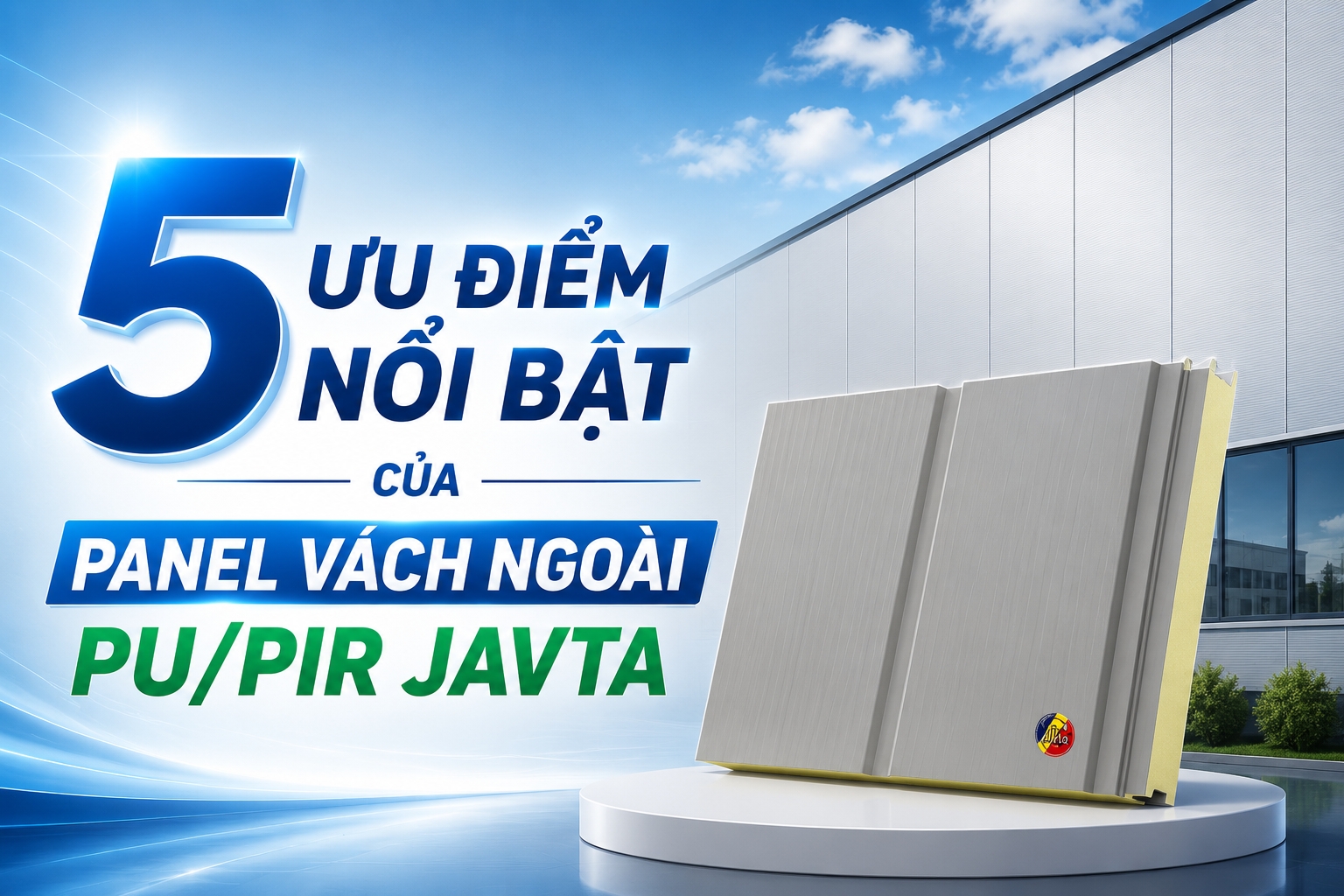 5 ƯU ĐIỂM NỔI BẬT CỦA PANEL VÁCH NGOÀI PU/PIR JAVTA