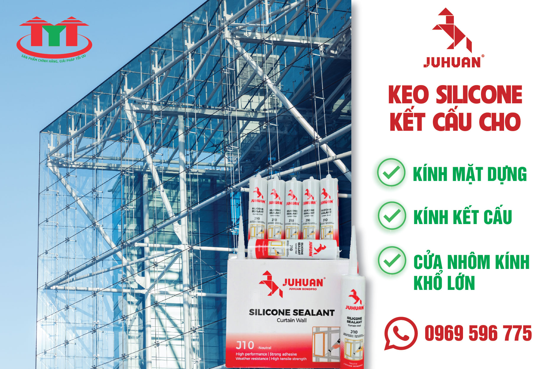 Keo kết cấu Juhuan J10 - Lựa chọn tối ưu cho các công trình cao tầng