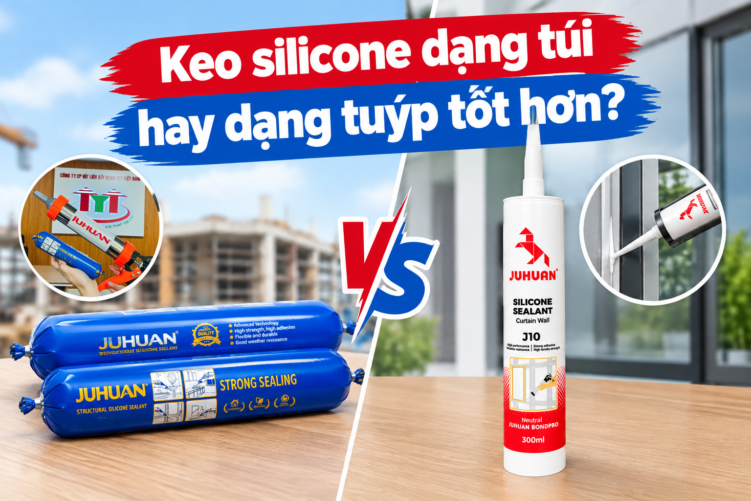 KEO SILICONE DẠNG CHAI HAY DẠNG TÚI XÚC XÍCH TỐT HƠN?