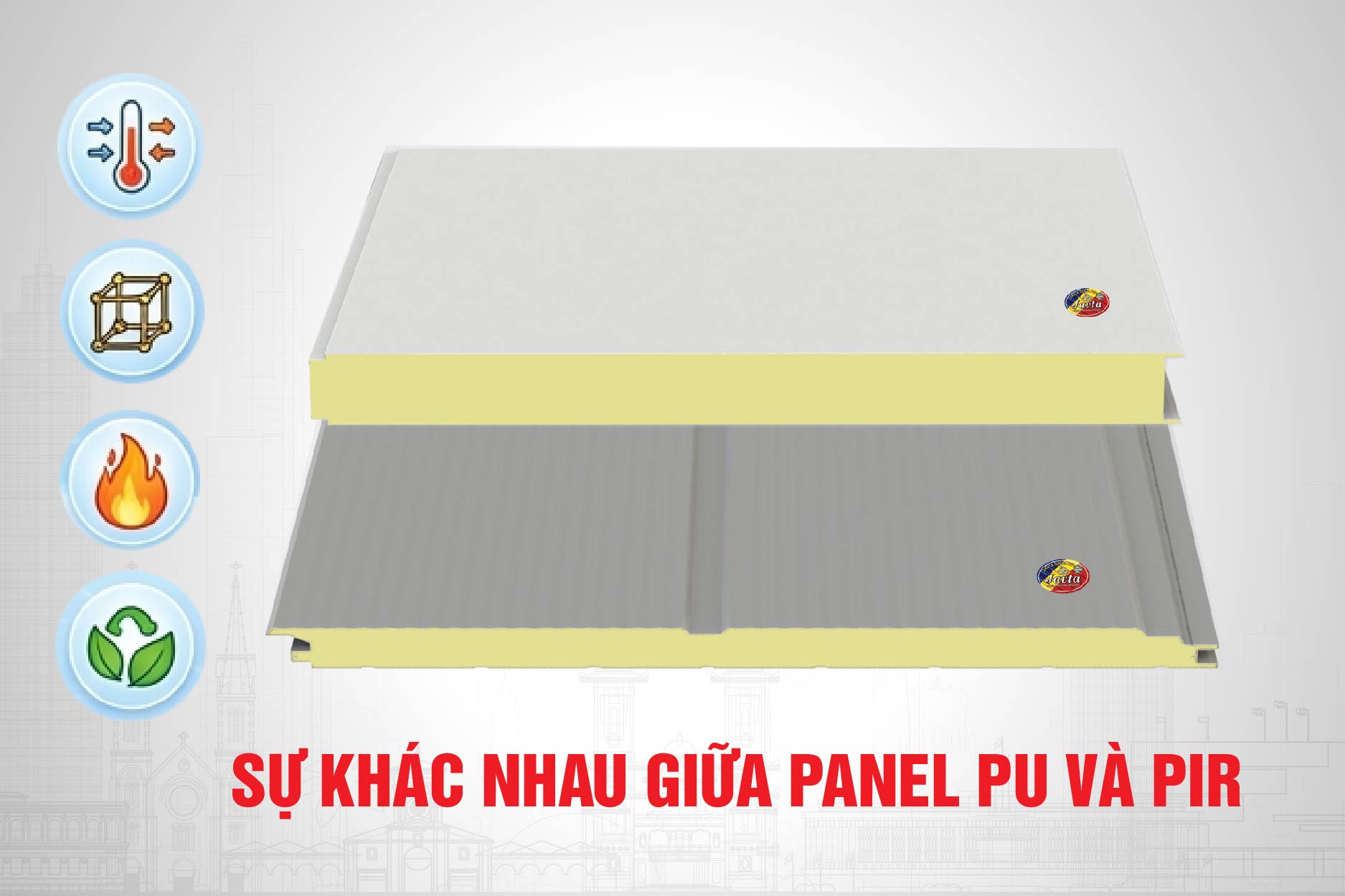 PANEL PU VÀ PANEL PIR KHÁC NHAU NHƯ THẾ NÀO?