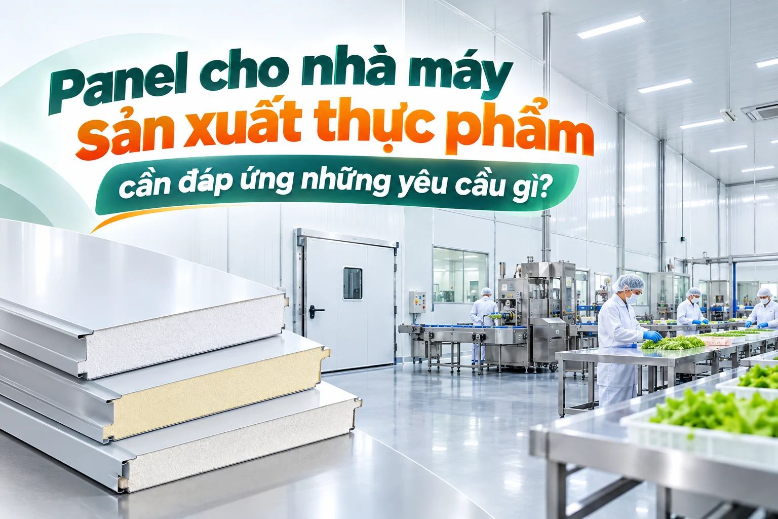 PANEL CHO NHÀ MÁY SẢN XUẤT THỰC PHẨM CẦN ĐÁP ỨNG NHỮNG YÊU CẦU GÌ?