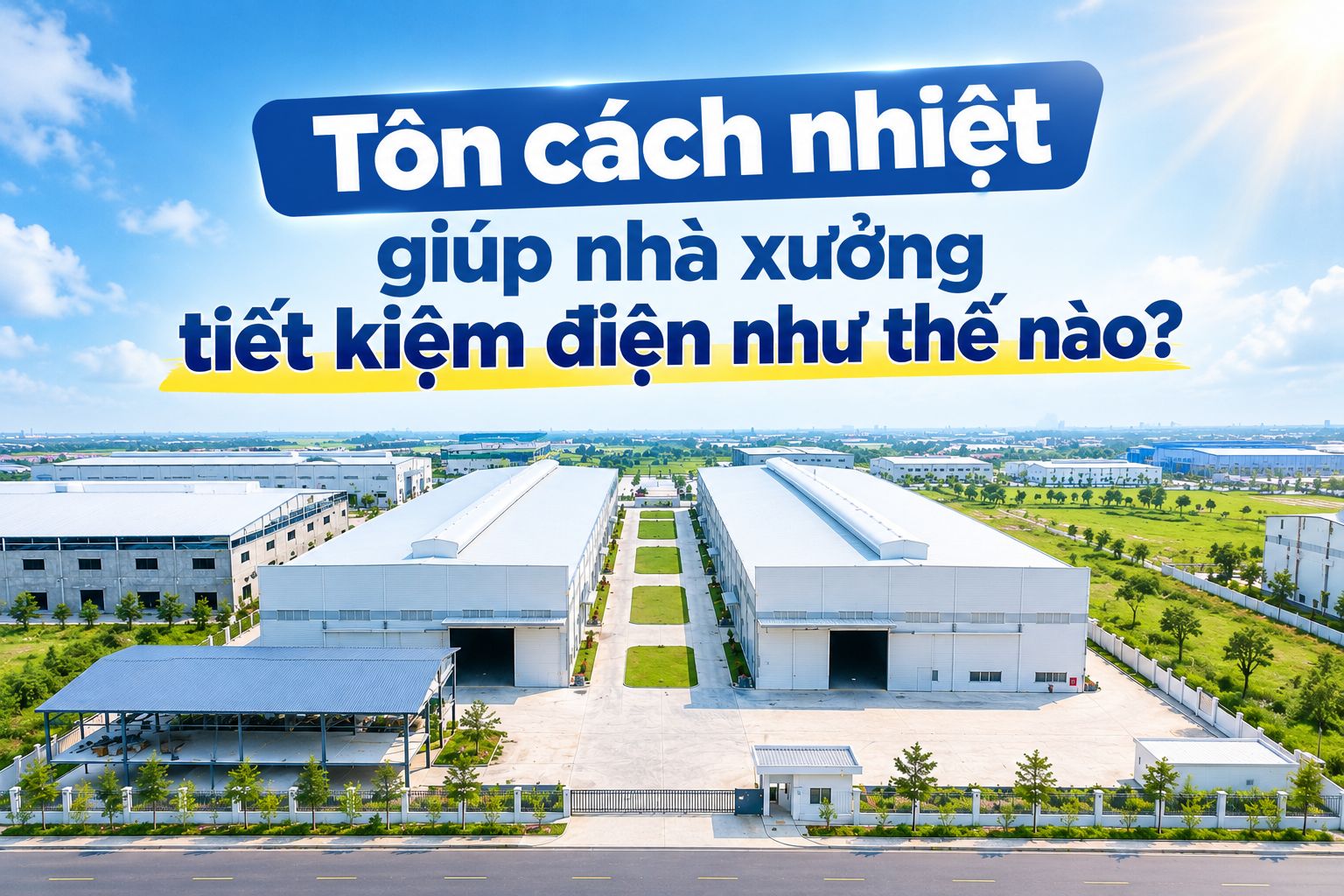 TÔN CÁCH NHIỆT GIÚP NHÀ XƯỞNG TIẾT KIỆM ĐIỆN NHƯ THẾ NÀO?