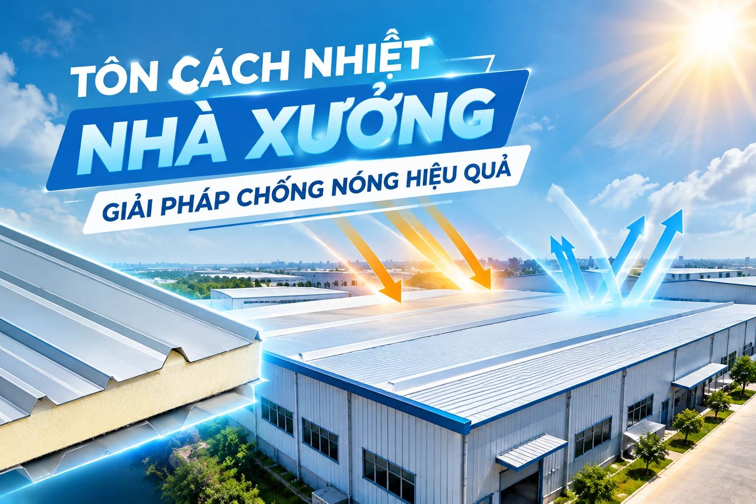 TÔN CÁCH NHIỆT NHÀ XƯỞNG: XU HƯỚNG LỰA CHỌN VẬT LIỆU CHỐNG NÓNG