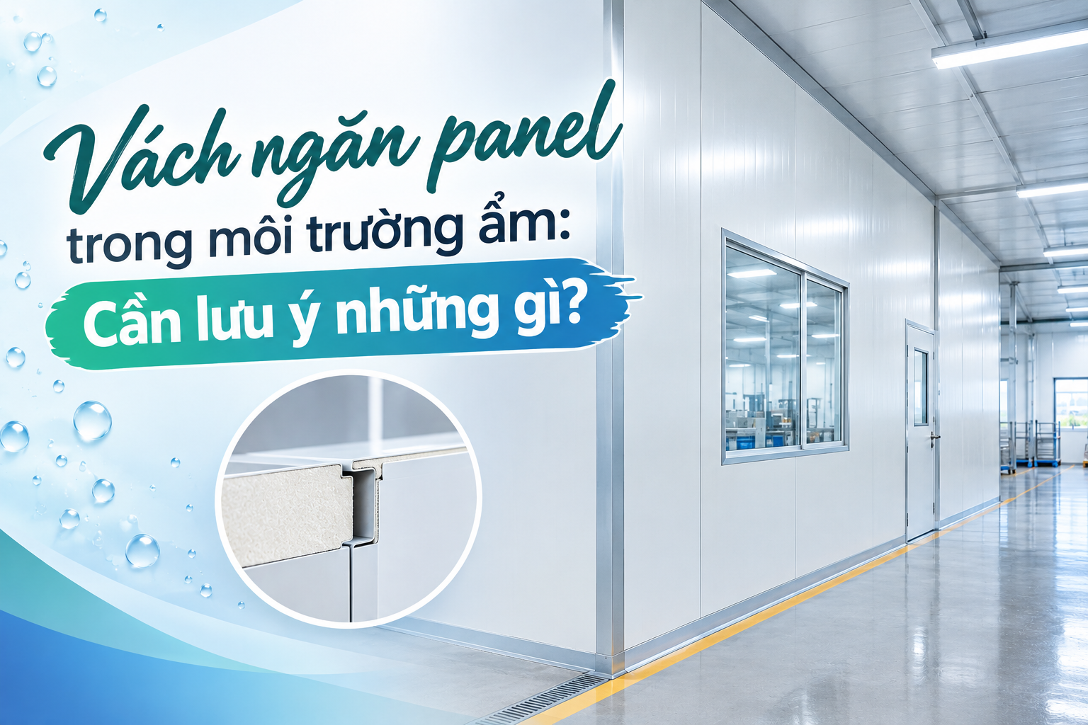VÁCH NGĂN PANEL TRONG MÔI TRƯỜNG ẨM: CẦN LƯU Ý NHỮNG GÌ?