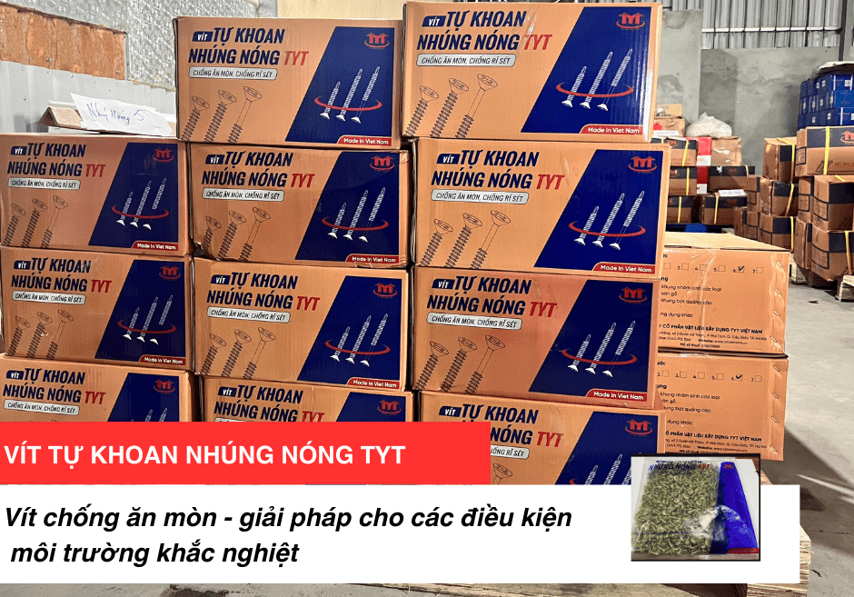 Vít chống ăn mòn - giải pháp cho các điều kiện môi trường khắc nghiệt