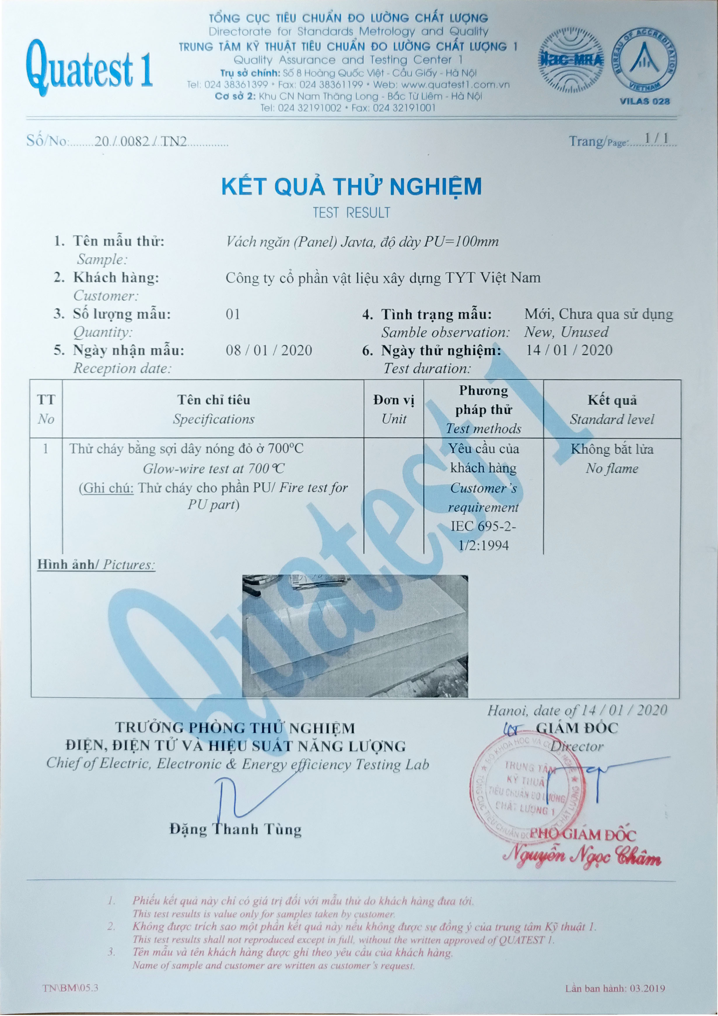 PANEL TRONG PU/PIR JAVTA