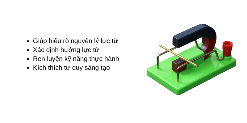 Bộ dụng cụ xác định hướng của lực từ môn Vật lý