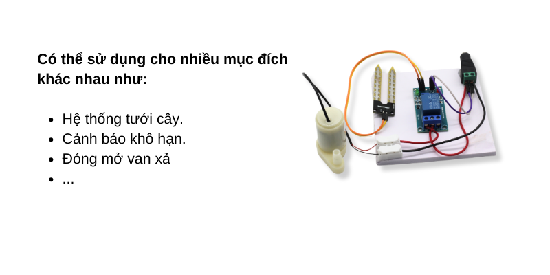 Bộ lắp ráp mạch điện sử dụng mô đun cảm biến độ ẩm môn Công nghệ lớp 8