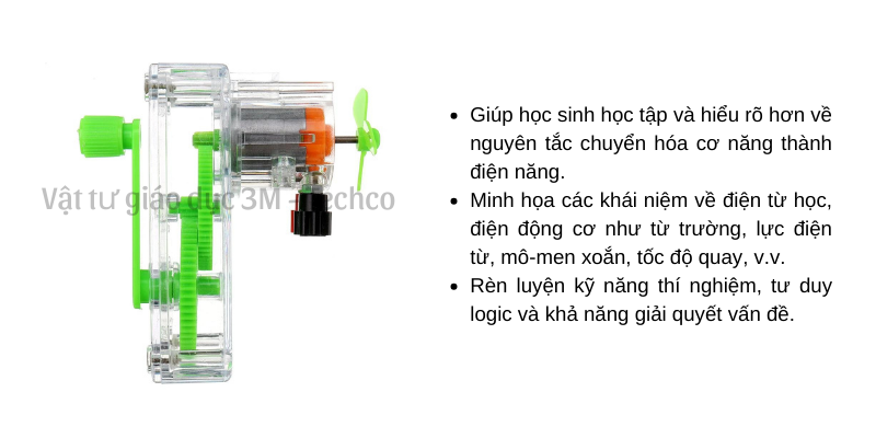 Bộ thí nghiệm chuyển hóa cơ năng thành điện năng môn vật lý theo thông tư 38/2021/TT-BGDĐT
