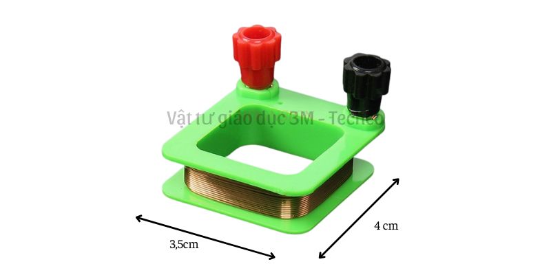 Cuộn dây cảm ứng từ kèm jack cắm thí nghiệm môn Vật lý
