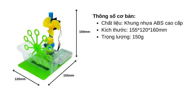 Mô hình máy thổi bong bóng - Giáo dục STEM