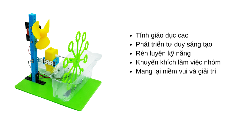 Mô hình máy thổi bong bóng - Giáo dục STEM