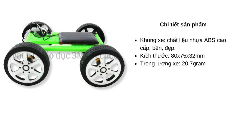 Mô hình xe chạy bằng pin năng lượng mặt trời giáo dục STEM