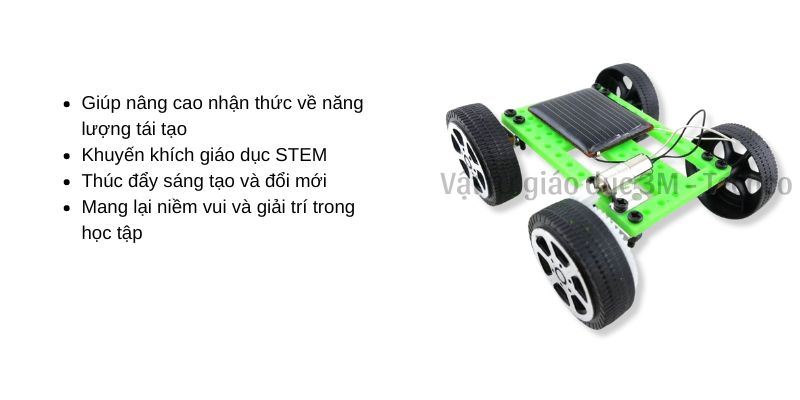 Mô hình xe chạy bằng pin năng lượng mặt trời giáo dục STEM