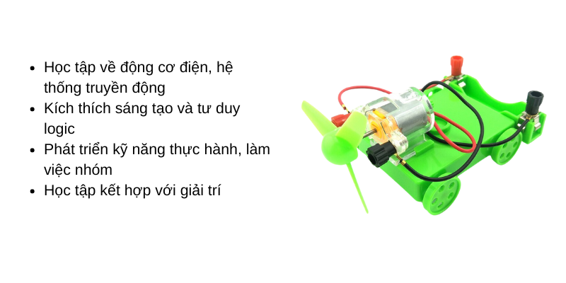 Mô hình xe chạy động cơ - Giáo dục STEM