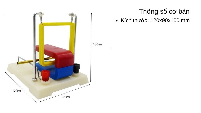 Bộ thí nghiệm cảm ứng lực từ tác dụng lên dòng điện môn vật lý