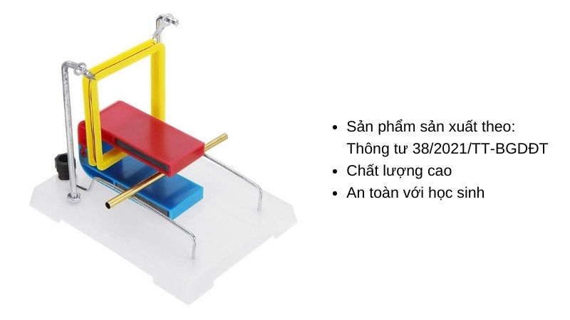 Bộ thí nghiệm cảm ứng lực từ tác dụng lên dòng điện môn vật lý