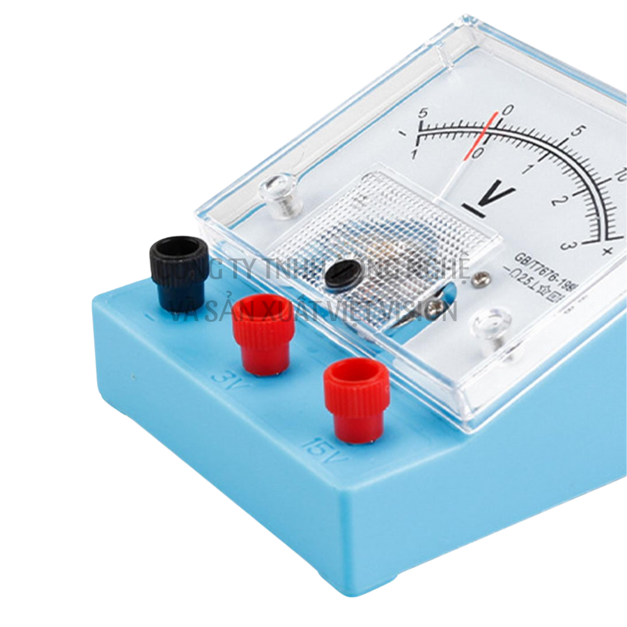 Đồng hồ đo vôn kế class 2.5 thí nghiệm Vật lý THCS theo Thông tư 38/2021/TT-BGDĐT