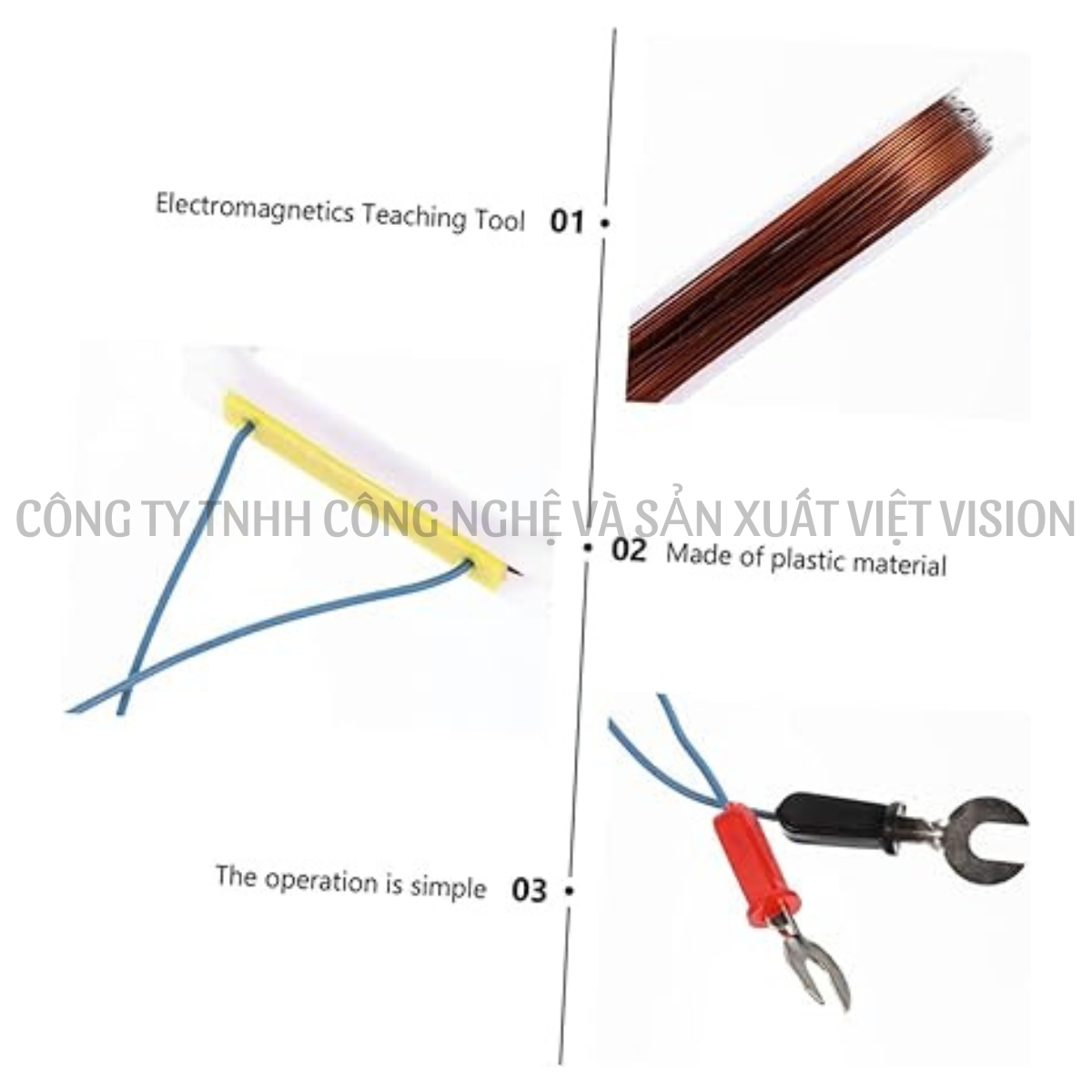 Cuộn dây cảm ứng điện từ thiết bị thí nghiệm môn Vật lý
