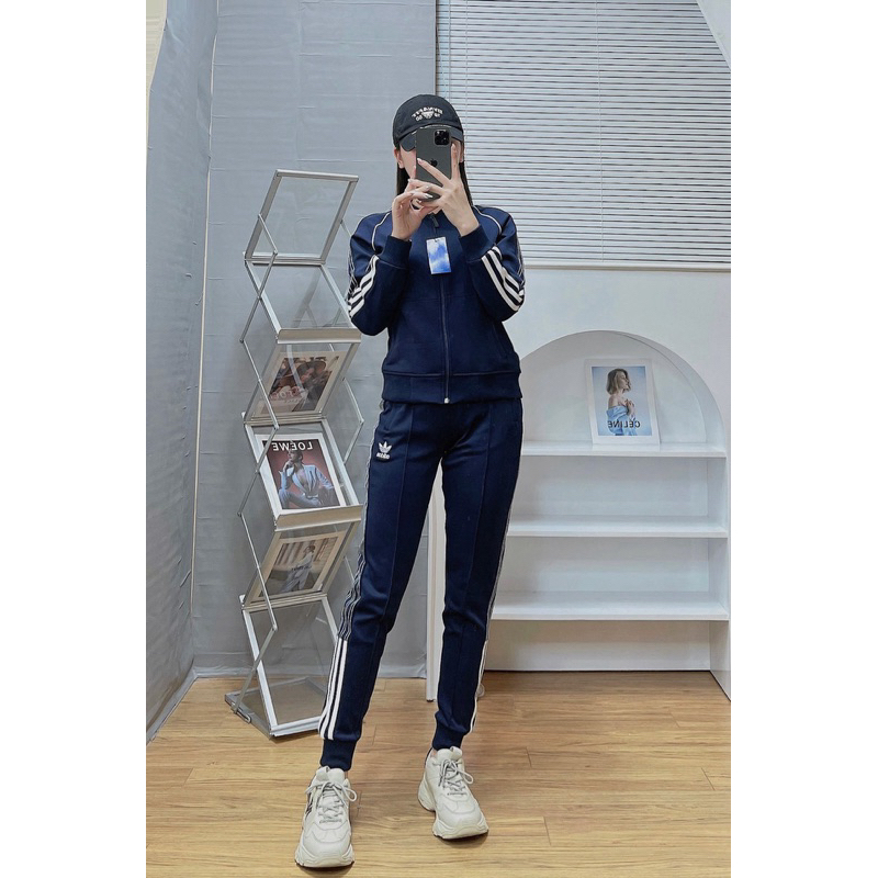 Bộ thể thao nữ Adidas chất Umi thể thao BTWM11 Umi chất cao cấp phối 3 sọc, form dáng khỏe, trẻ, giặt ko xù,ảnh tự chụp