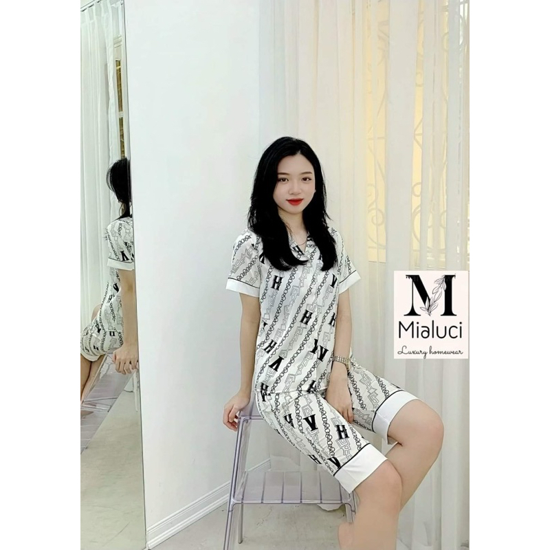 Đồ bộ pyjama nữ Mialuci bpwm2 chính hãng chất lụa mềm mại, nhẹ tênh, nhiều màu sắc nhẹ nhàng, giá sale hấp dẫn