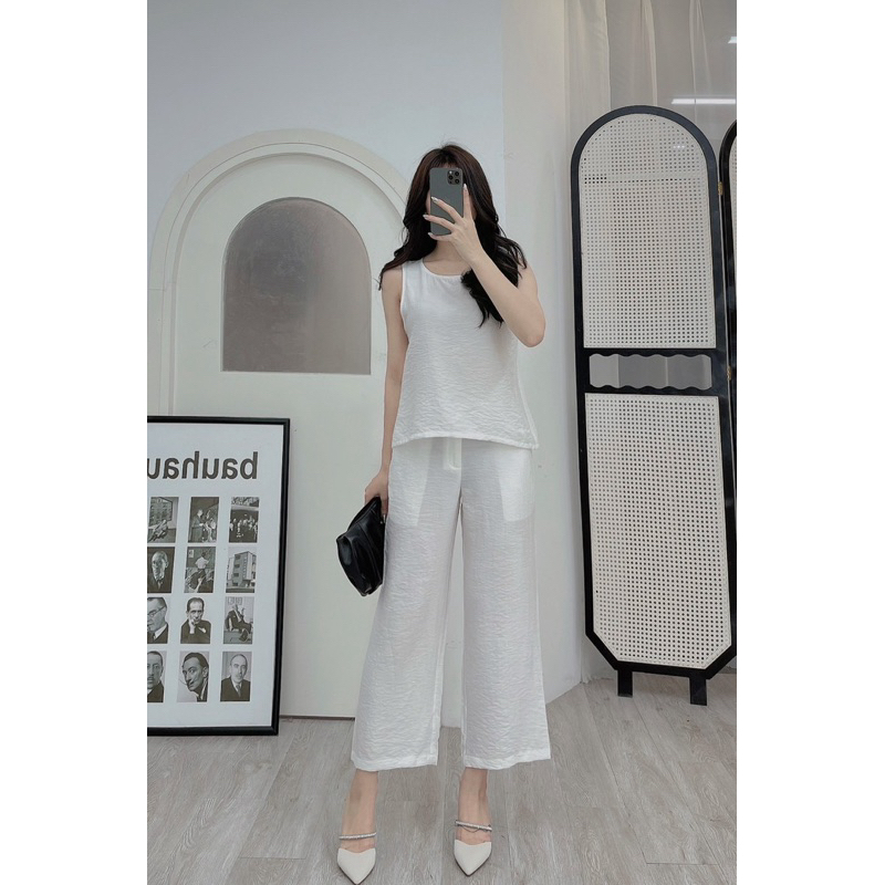 Bộ Đũi Hè Nữ MIALUCI DWM1 Hàng Cao Cấp Chất Đũi Mát Siêu Nhẹ Ít Nhăn, Chất Mềm Mại Dễ Chịu Đủ Màu