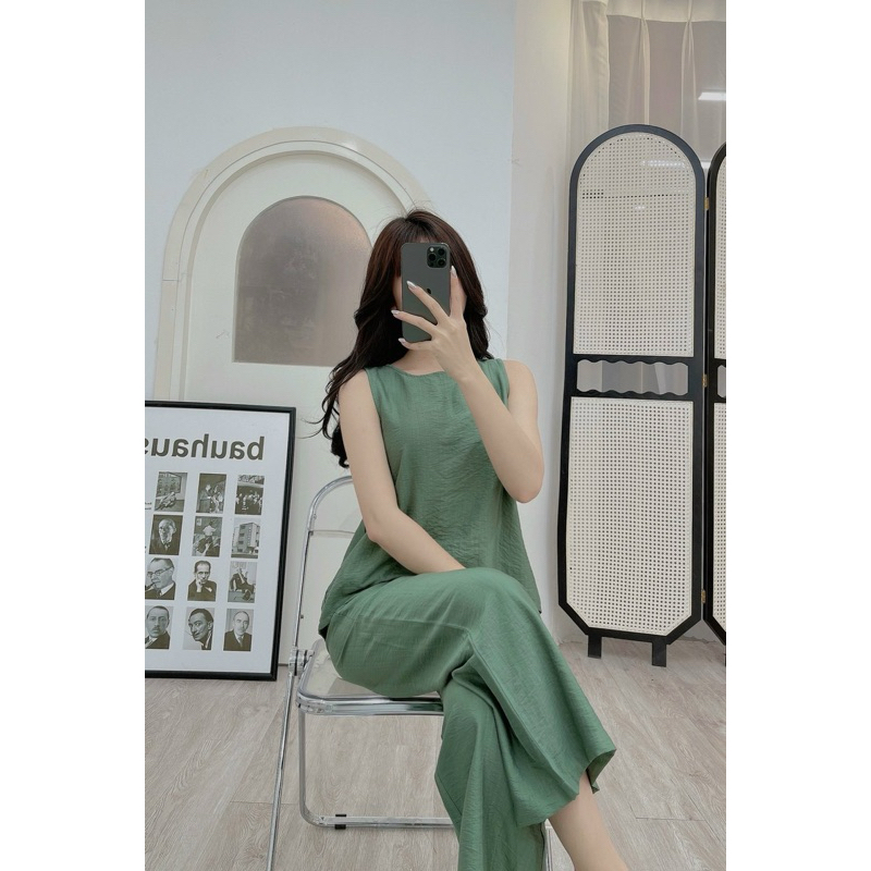 Bộ Đũi Hè Nữ MIALUCI DWM1 Hàng Cao Cấp Chất Đũi Mát Siêu Nhẹ Ít Nhăn, Chất Mềm Mại Dễ Chịu Đủ Màu