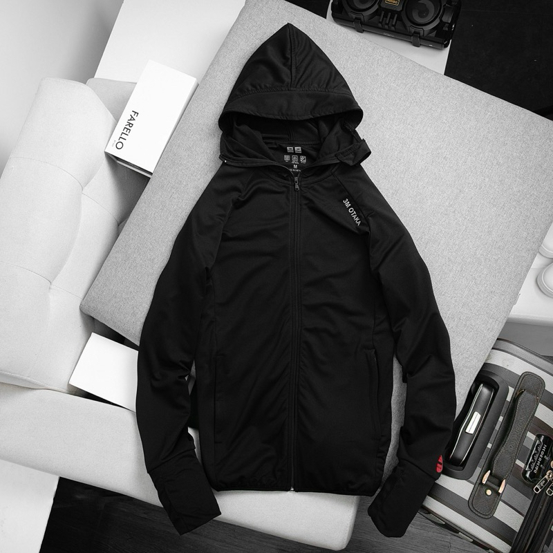 Áo chống nắng nam cao cấp 2 lớp 3M OTAKA  AMM16 Vải Aircool Max Spandex điều hoà, Mềm Mịn mát 2 Túi Có Khóa