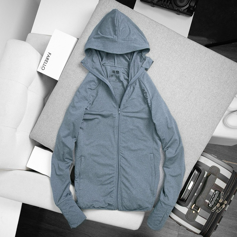 Áo chống nắng nam cao cấp 2 lớp 3M OTAKA  AMM16 Vải Aircool Max Spandex điều hoà, Mềm Mịn mát 2 Túi Có Khóa