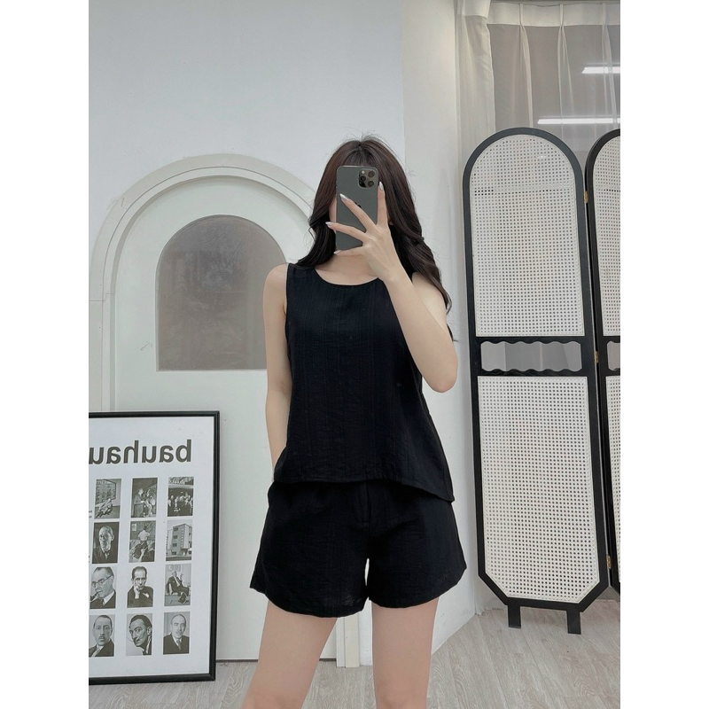 Bộ Đũi Nữ MIALUCI DW3 quần áo Cao Cấp chính hãng Chất Đũi Mát Siêu Nhẹ Ít Nhăn, Chất Mềm Mại Dễ Chịu Đủ Màu