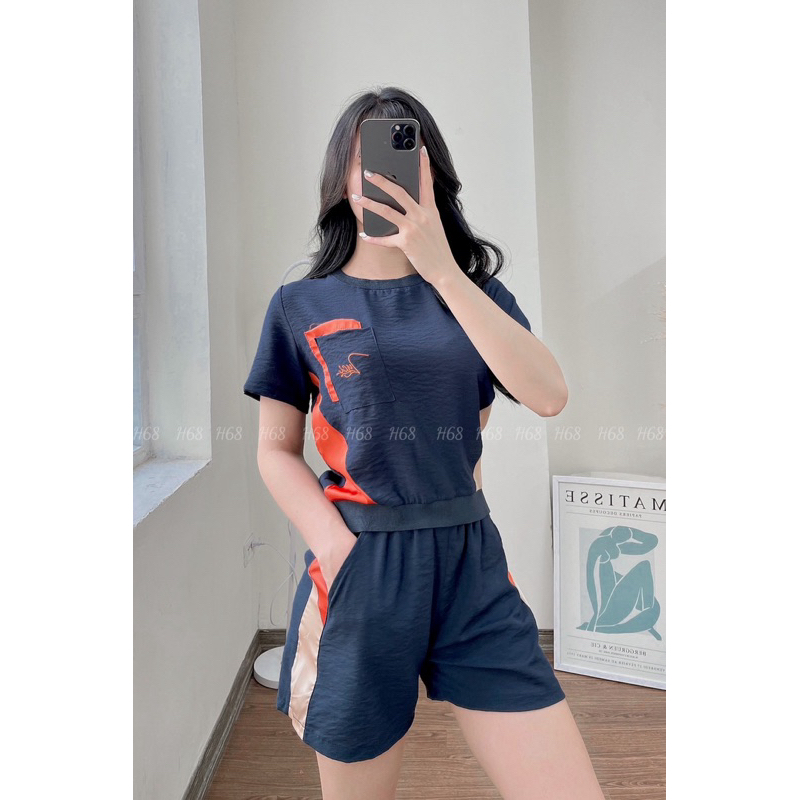 Bộ đùi nữ hè MIALUCI dwm2 chất đũi phối sườn, form dáng chuẩn đẹp, chất đũi mát và ít nhăn HÀNG CHÍNH HÃNG
