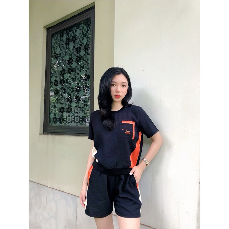 Bộ đùi nữ hè MIALUCI dwm2 chất đũi phối sườn, form dáng chuẩn đẹp, chất đũi mát và ít nhăn HÀNG CHÍNH HÃNG