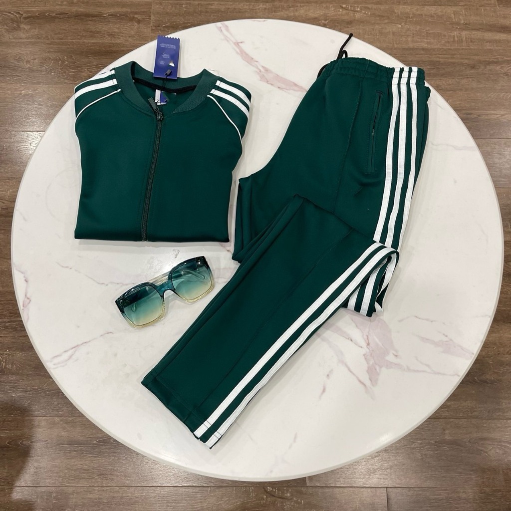 Bộ Thể Thao Nữ Adidas cổ bomber BTWM3 Chất Nỉ Umi Hàng Đẹp Loại 1, túi quần áo đều có khóa, set bo thu dong vnxk cao cap